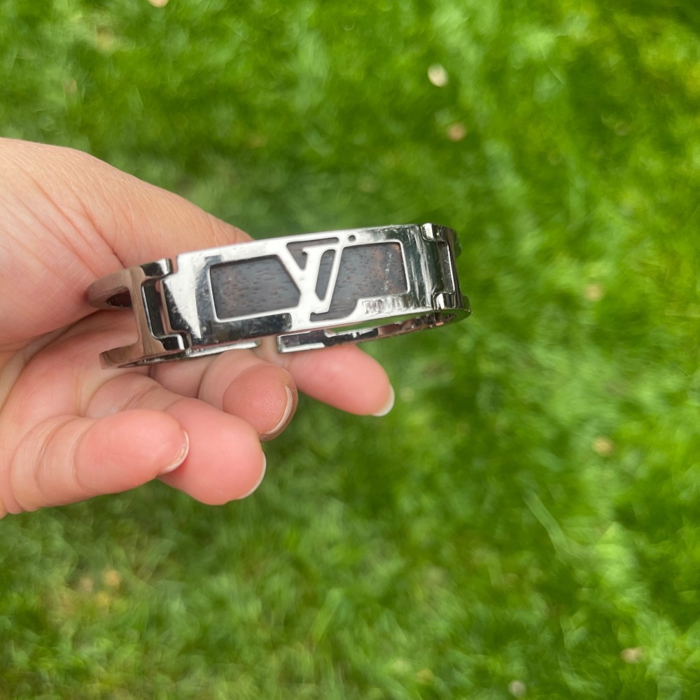 Louis Vuitton unisex rare clasp bangle bracelet